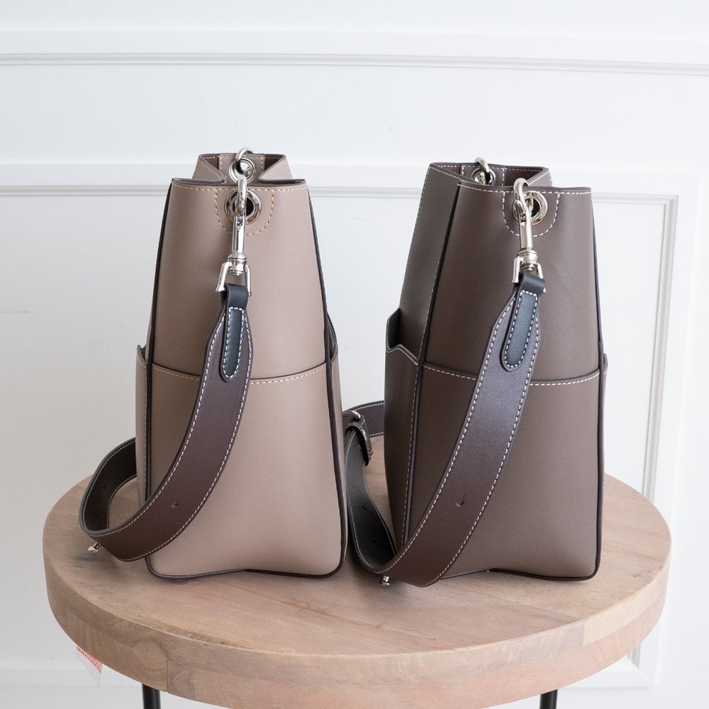 *NEW* The Jordan Leather Bucket Bag - Wood Berry - Picture 7 of 8
